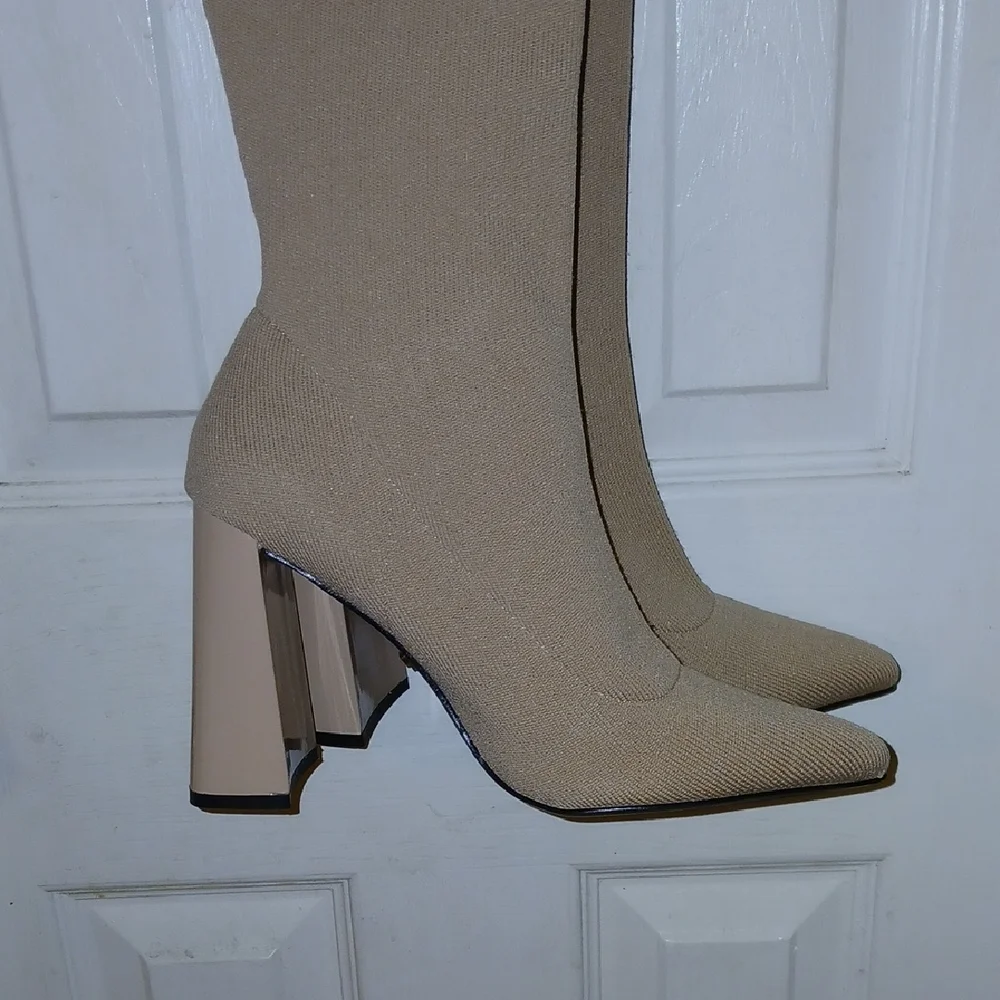 Elegant Tan Over-the-Knee Boots
